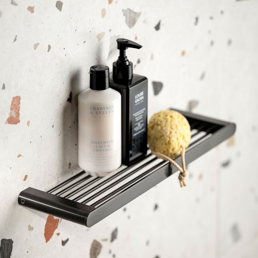 Lifestyle image of Vado Individual Brushed Black 380mm Shelf